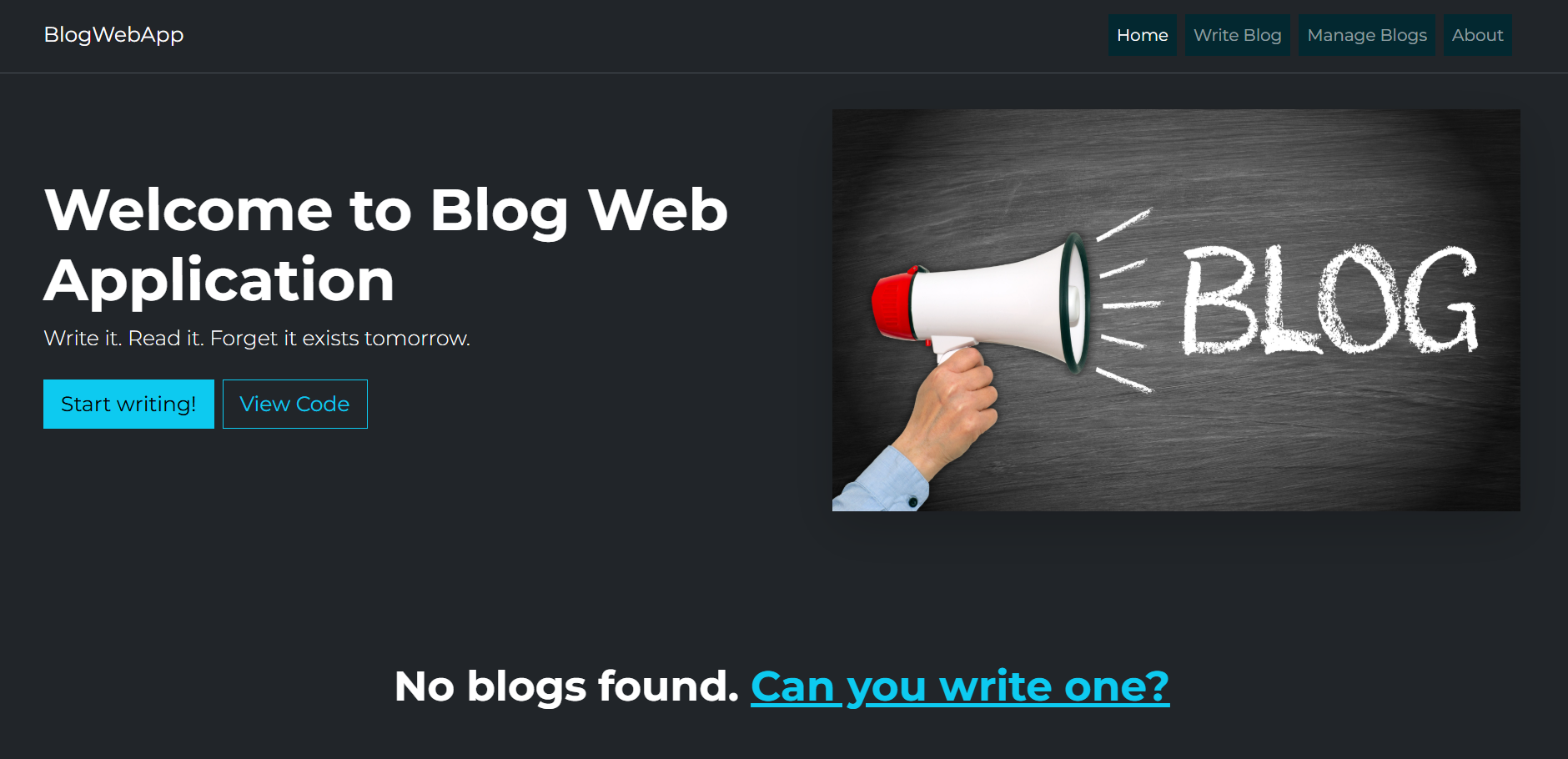 webblogapp-landing-page